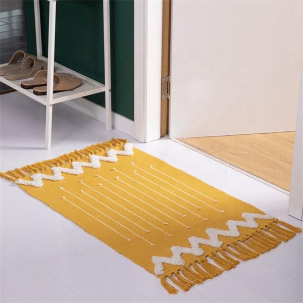 

carpets moroccan bathroom rugs small fringe rug tribal 2'x3'woven boho bath mat tassels