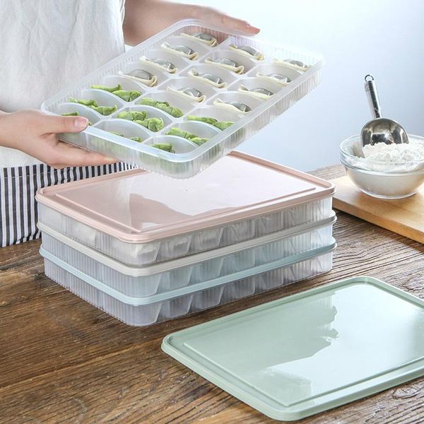 

kitchen plastic transparent storage box organizer multifunctional modern home debris dumplings bottles & jars