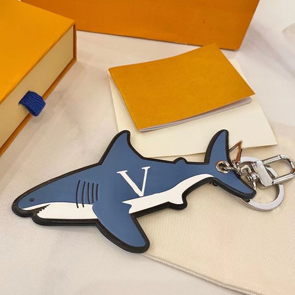 

brand keychains shark key chain / bag pendant, Silver