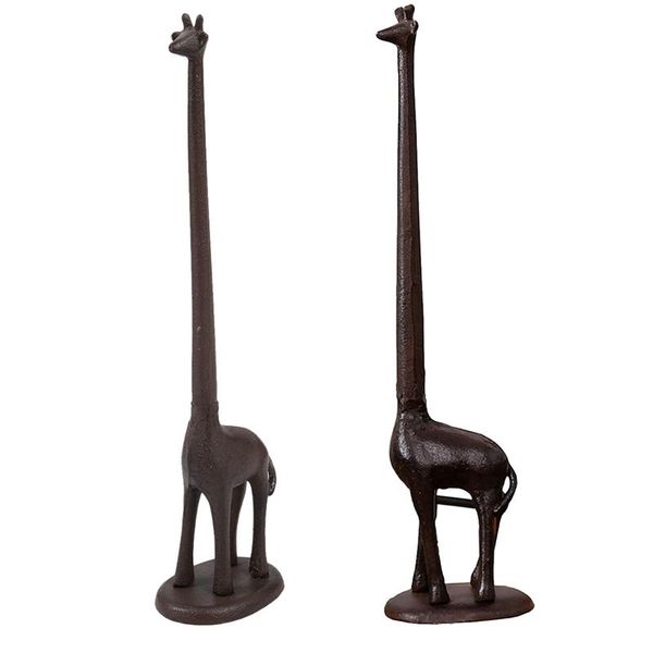 

pcs cast iron giraffe paper holder decorates bathroom toilet holder,11x7.7x41.7cm&21x21x30.5 cm holders