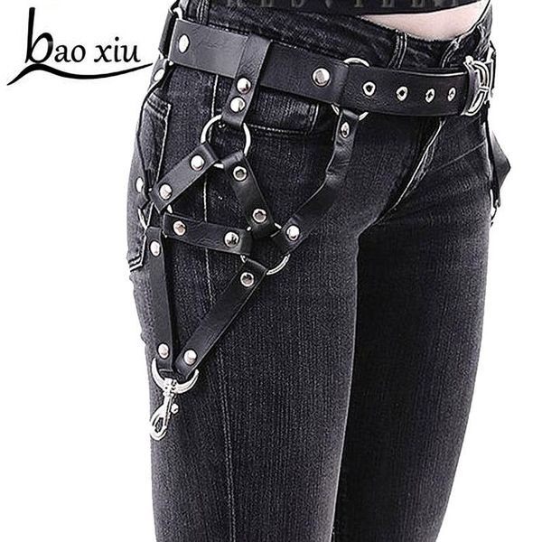 

exaggerated geometric triangle rivet leather belt body bondage cage harness waist strap punk gothic straps accessory belts, Black;brown
