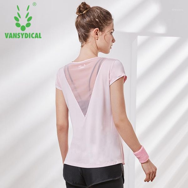 

yoga outfits mesh short sleeves for womens quick dry fitness workout shirts o-neck running t-shirts 2021 willarde1, White;red
