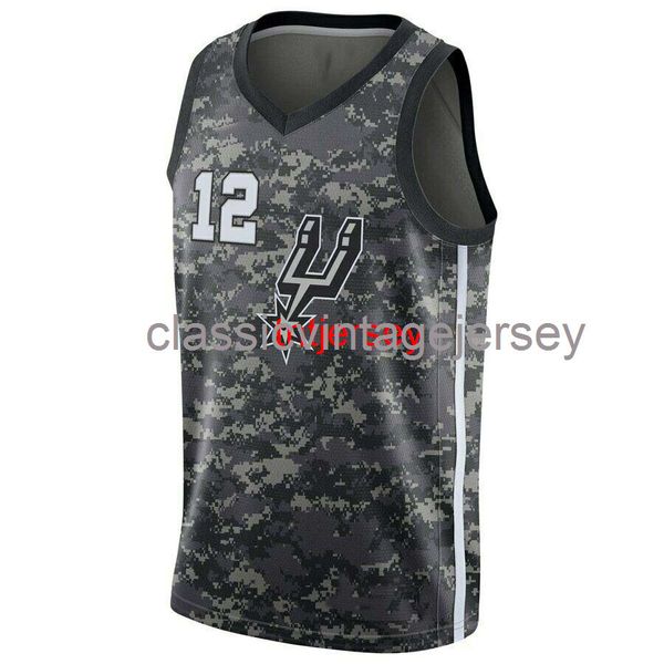 

custom lamarcus aldridge #12 jersey stitched mens women youth xs-6xl ncaa, Black