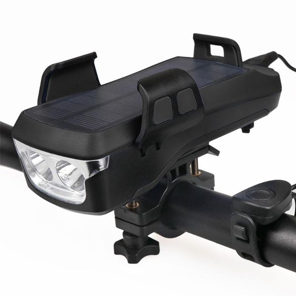 

safety warning bicycle rear light led lighting mountain mtb bike mobile phone holder horn night lamp lights