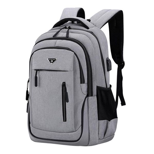

backpack multifunctional computer men solid oxford school bags big capacity 15.6 inch /17.3 lapbag college student backpacks