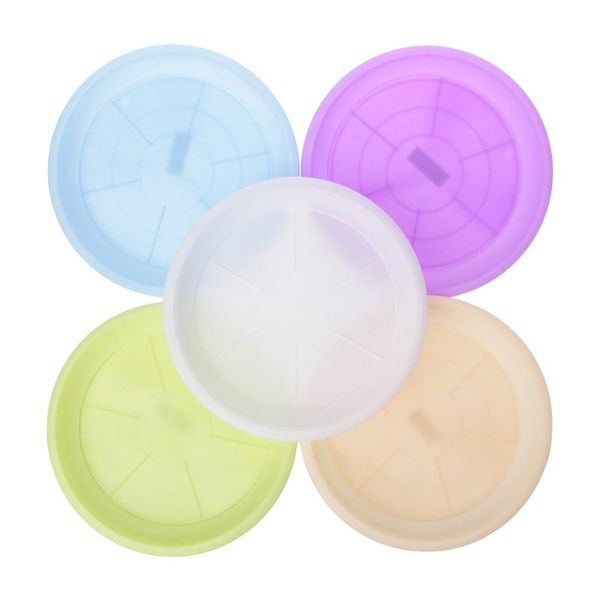 

1pc round heavy duty plastic flower plant pot saucer base water tray garden 4 size planters & pots