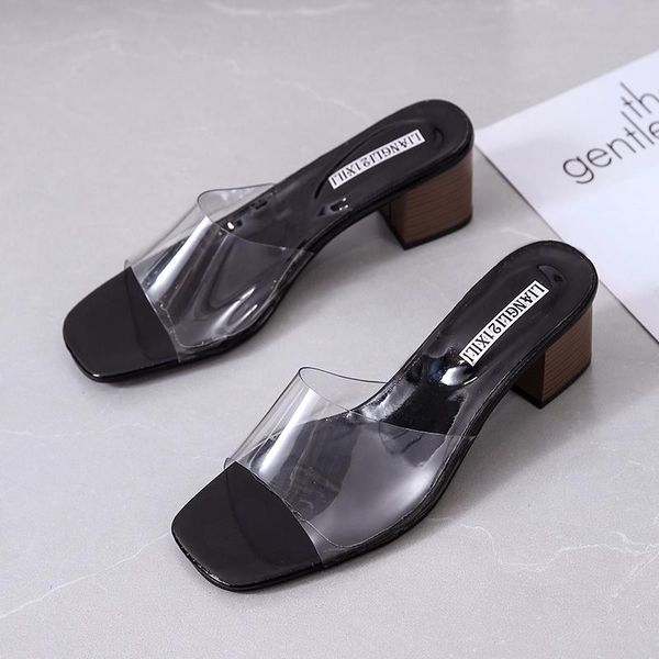 

sandales femmes women fashion sweet black dot high heel sandals lady cute spring & summer casual a5412