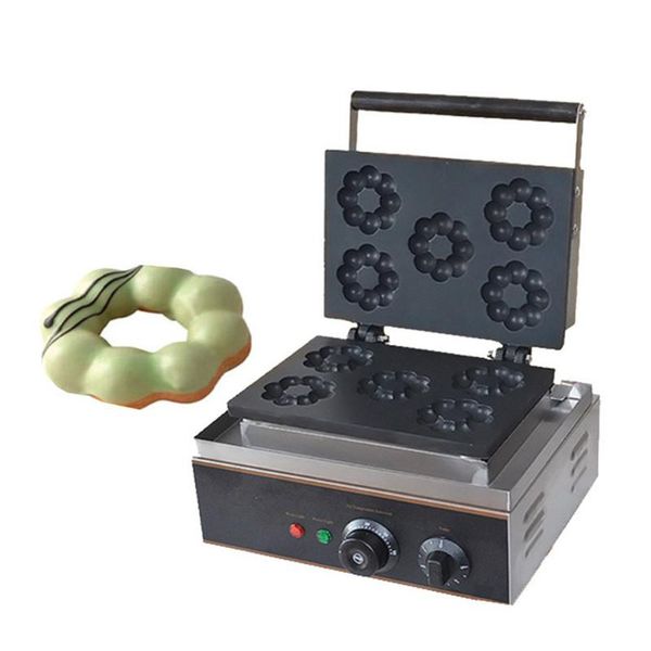 

bread makers jamielin commercial home electric donut maker 5pcs plum blossom shape stainless steel flower waffle making machine