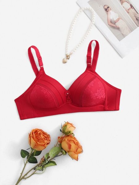 

plus contrast lace bra h5eq#, Black;white