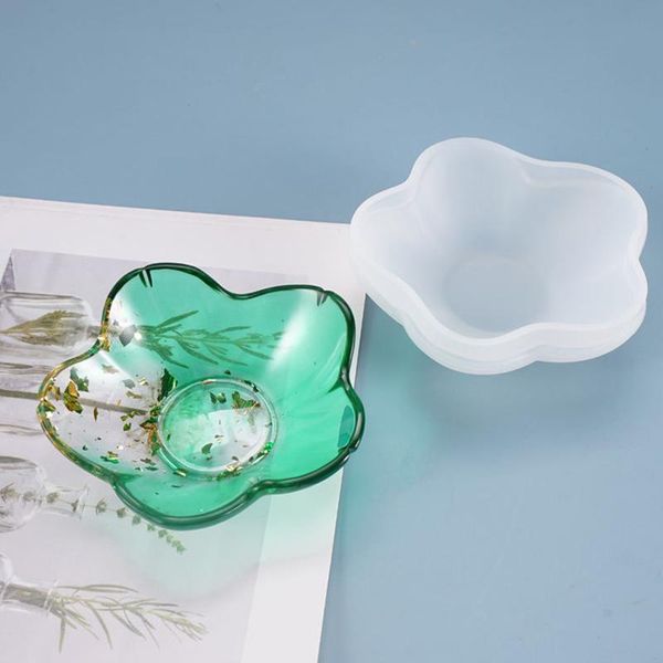 

crystal epoxy resin mold petal plate disc casting silicone diy crafts jewelry making tools craft