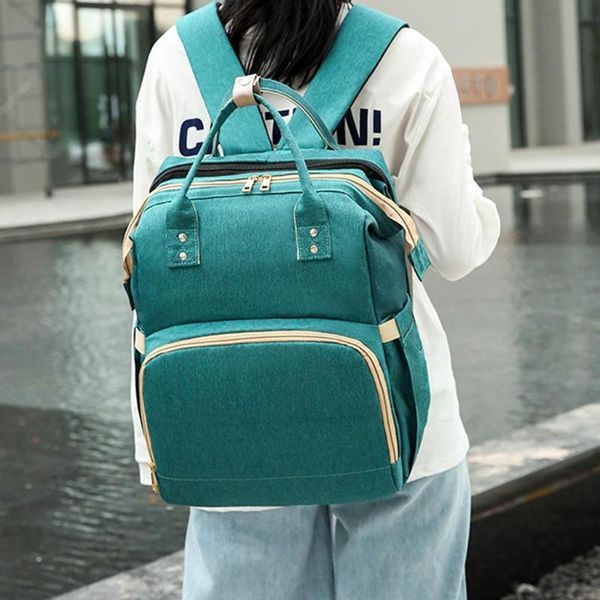 

backpack baby nappy changing bag portable folding crib diaper stroller straps
