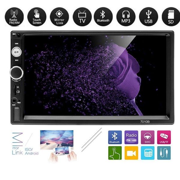 

car video 2 inch 7 mp5 player 1080p hd touch screen digital display bluetooth usb multimedia audio stereo fm radio