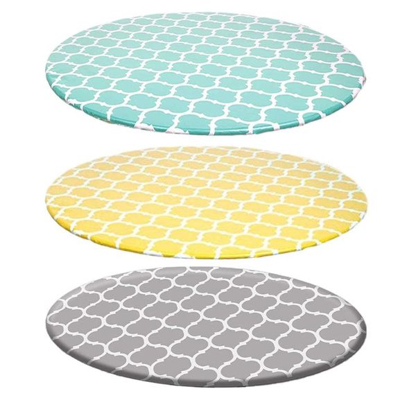 

table cloth elastic tableclothround thickened oil-proof protector tablecloth catering fitted cover edged