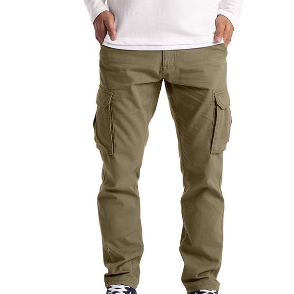 

men's pants cargo trousers work wear combat safety multi pocket full s-5xl classic outdoor hiking trekking tactical, Black