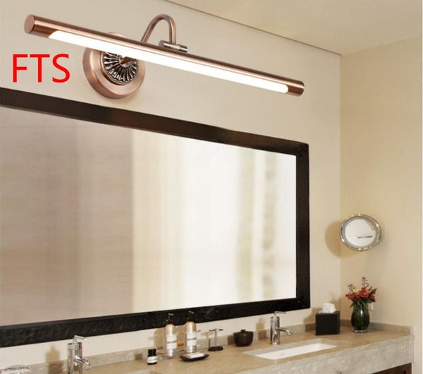 

mirror front light brown bronze color european and american cabinet mural bathroom study wall lamp