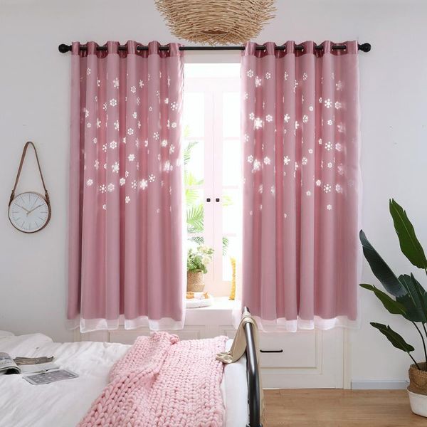 

curtain & drapes 1pcs snowflak hollowing out window drape panel sheer scarf valances bedroom 3.29