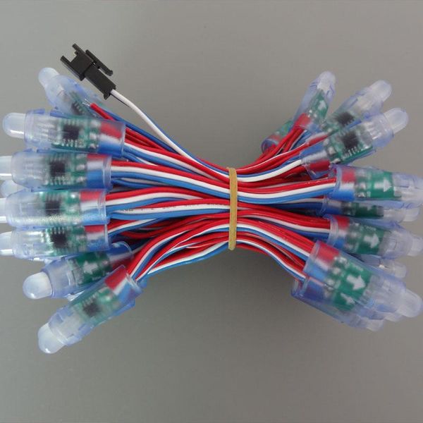 

1000pcs 12mm rgb led pixel module sm16703 ic dc5v input ip68 full color 50pcs a string perforator alphabet letter addressable modules