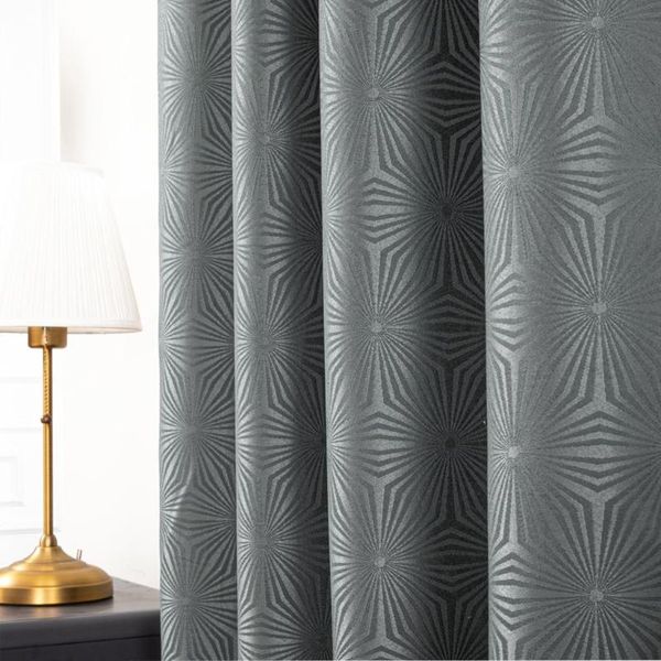 

curtain & drapes blackout curtains modern for bedroom kitchen gray cubic thick living room custom made window decoration