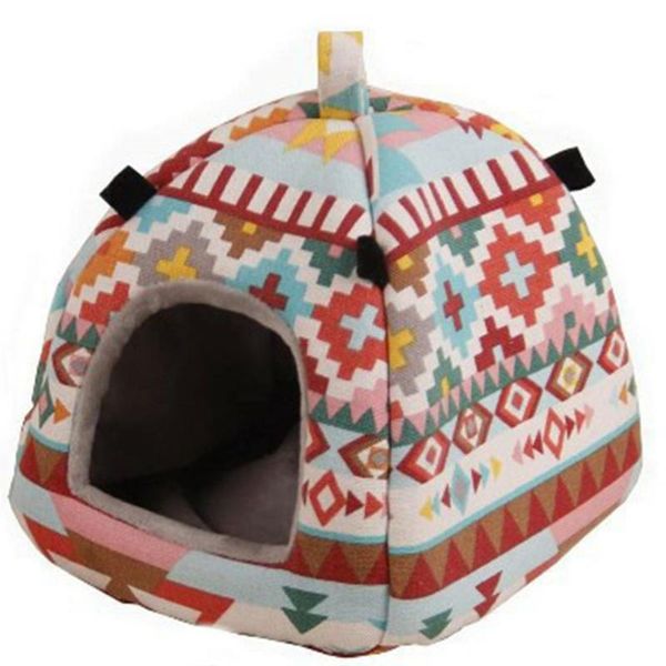 

cat beds & furniture guinea pig bed hole comfortable hamster house warm nest hangable small animal cage pet supplies