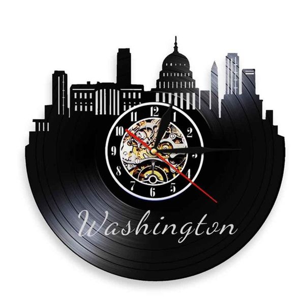 

wall clocks seattle washington skyline capital tower sign clock columbia district cityscape record