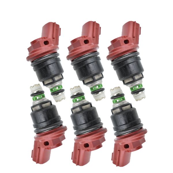 6 PC Топливо форсунки для инжектора для Nissan NX Sentra 1991 1992 1993 1994 2.0L L4 16600-53J01 A46-00