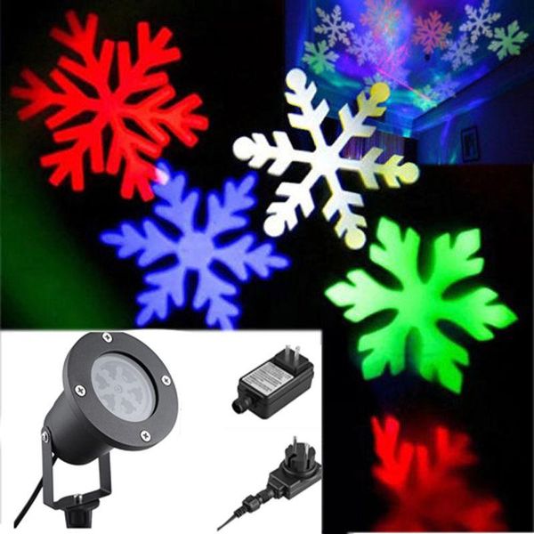 

outdoor led snowflake projection light waterproof lawn lamp festival yard decoration european specification lamps