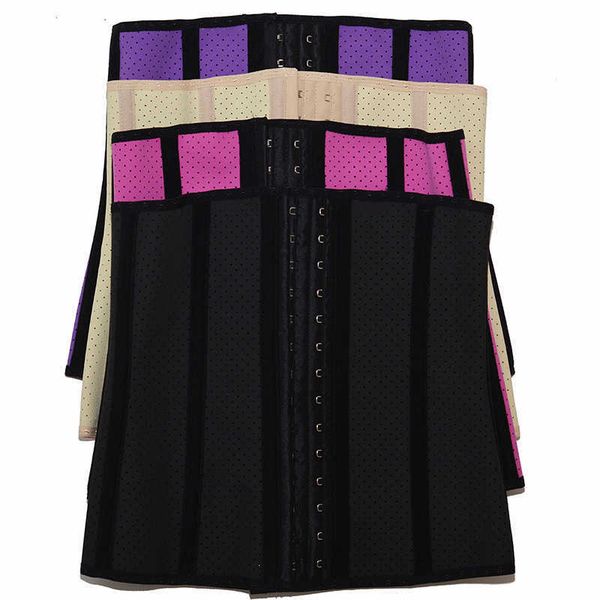 

waist tummy shaper thick button steel waist latex corset
