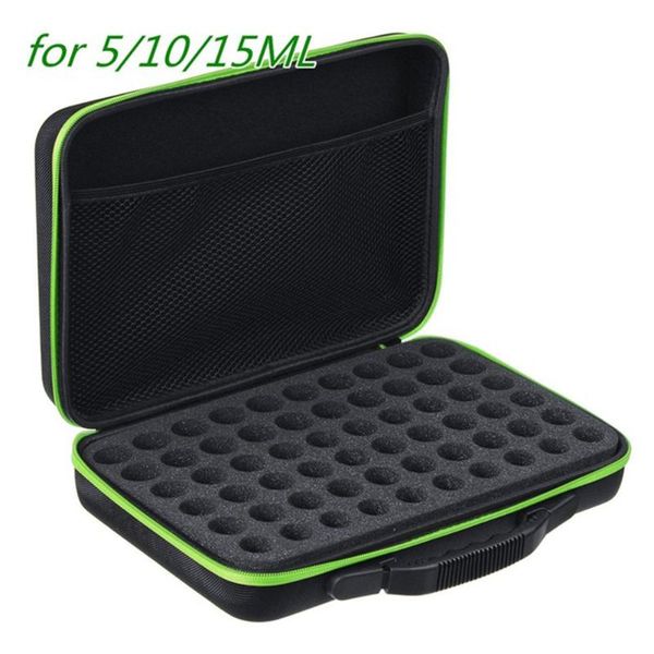 

5ml 10ml 15ml Essential Oil Storage Bag Portable 60Slots Shockproof Bottle Organizer Zipper Handbag Perfume Nail Polish Case Bags