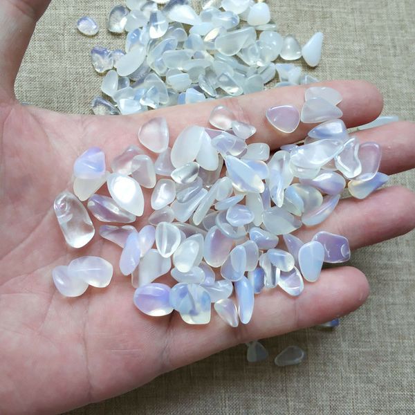 Pietra opale sfusa da 200 g, pietre burattate, minerali opalite, decorazioni per la casa, guarigione Reiki