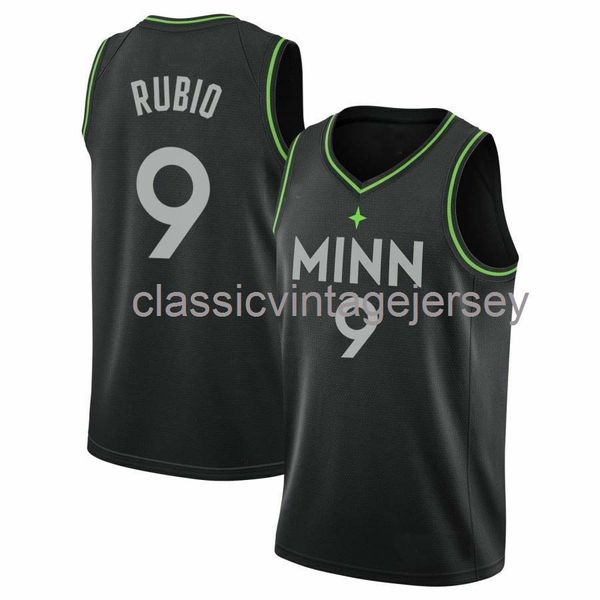 

custom ricky rubio #9 jersey stitched mens women youth xs-6xl ncaa, Black