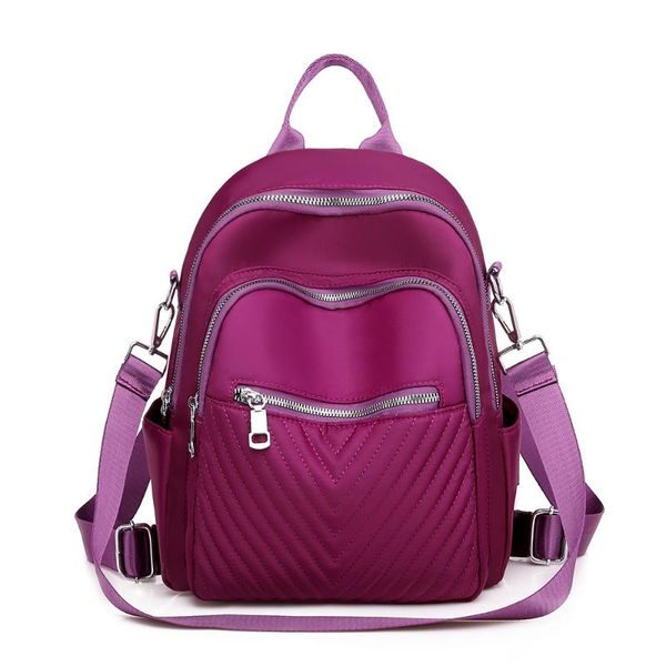

women anti-theft backpack waterproof fabric large female shoulder bag capacity simple style casual mochila travel