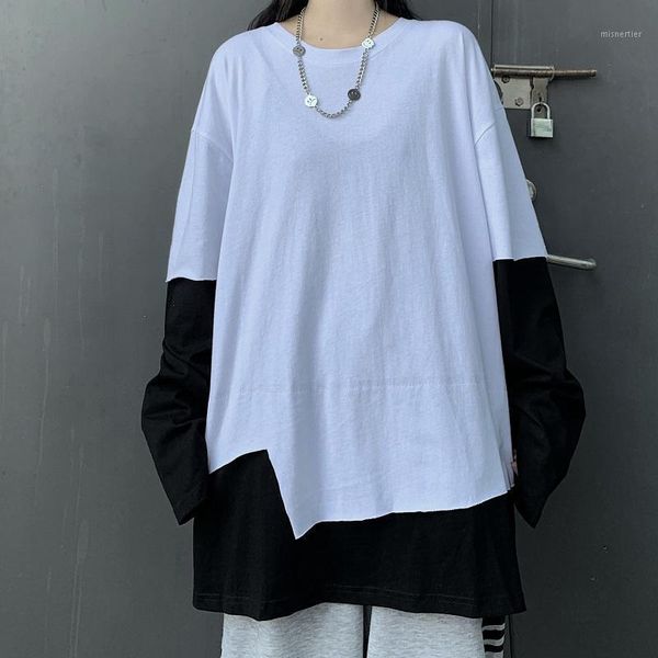 

women's t-shirt selling long sleeve neutral for women 2021 fashion clothes teens goth woman tshirts casual graphic tee ay040, White