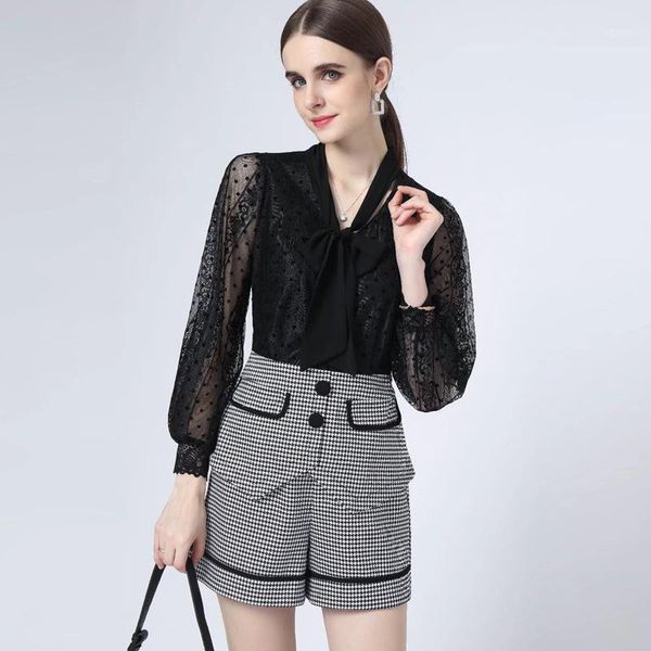 

women's tracksuits sq1032 fashion sets 2021 runway luxury european design party style clothing, Gray
