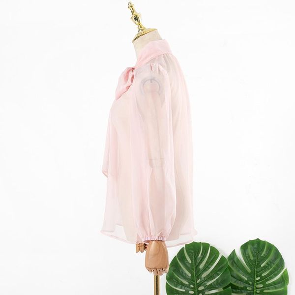 

maternity & tees son ye jin same spring 2021 bow pink fashion shirt, White