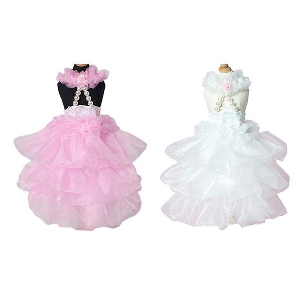 

dog apparel 1pc fashion lace skirt princess dress small medium dogs wedding dresses pet accessories clothes