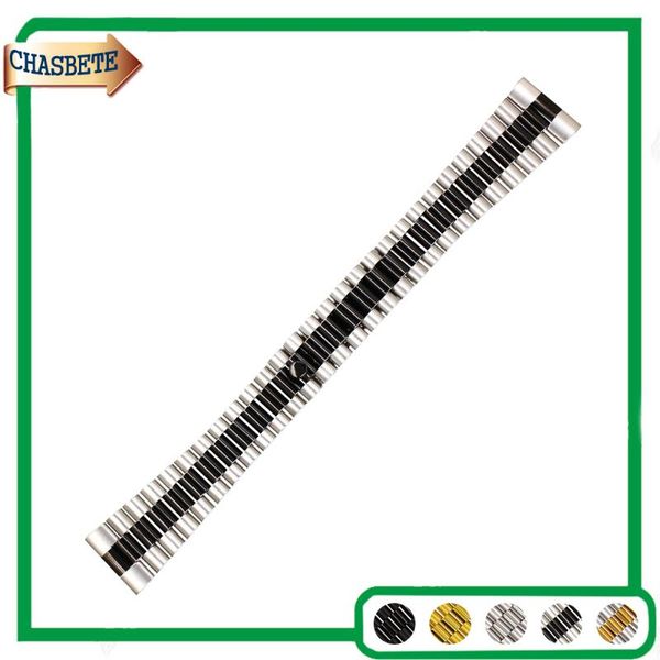 

watch bands stainless steel band for asus zenwatch 2 women wi502q 18mm quick release metal strap belt wrist loop bracelet black silver, Black;brown