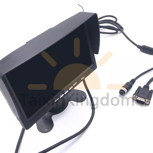 

car video spot wholesale ambulance / fire truck reversing image monitoring display with sunshade hd 7 inch lcd