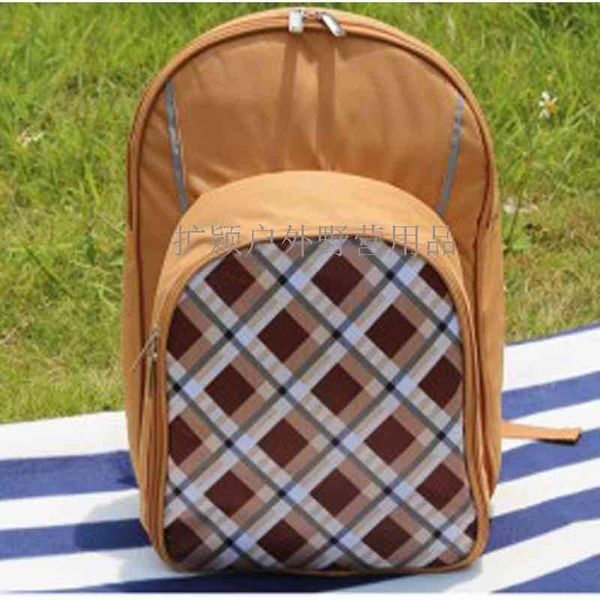 

expanded ying outdoor general 2-person steel cup picnic field tableware double meal single shoulder bag thermal