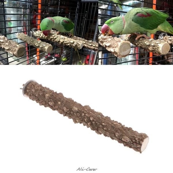 

other bird supplies wooden parrot stand holder grinding perch chew pets toys hanging cage