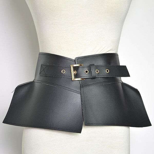 

belts fashion women skirt girdle ladies harness dresses pu leather wide luxury waist designer lady high corset belt black, Black;brown