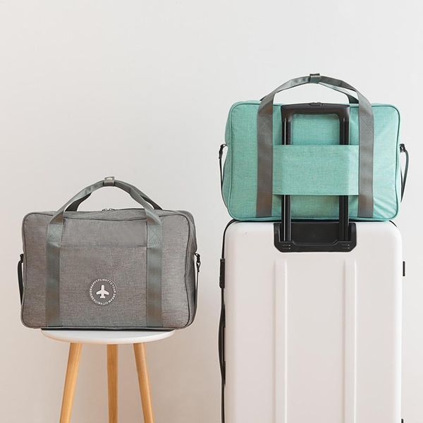 

duffel bags men and women travel storage bag outdoor business clothes finishing waterproof handbag portable trolley