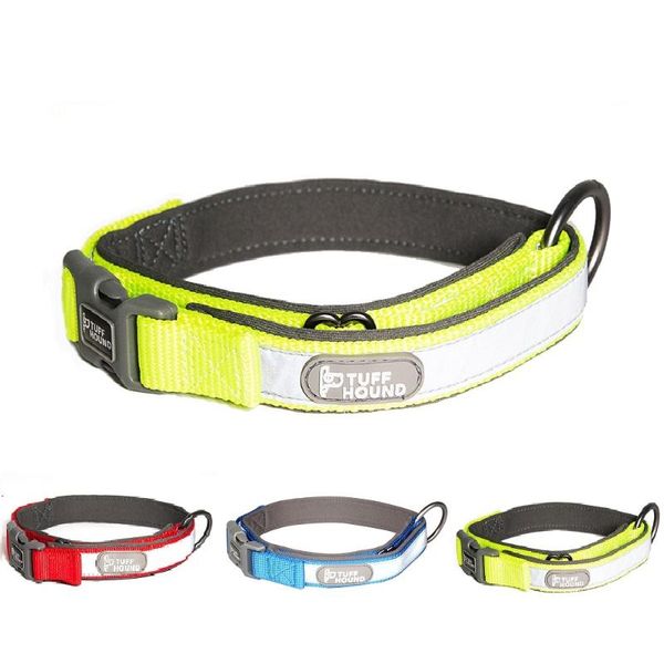 

adjustable nylon dog collars reflective pet collar for training outdoor comfortable necklace pets supplies & leashes