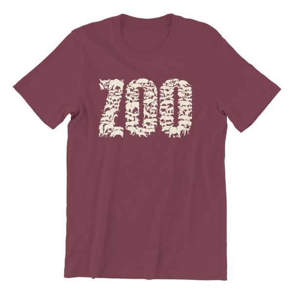 

men's t-shirt zoo 100% cotton cute kawaii t-shirts 74966, White;black