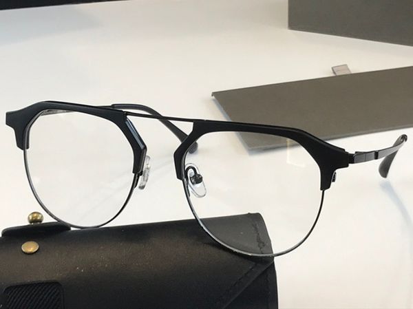 

dlx412 new fashion optics glasses with uv protection for men women vintage oval frame popular come with case classic glasses, White;black