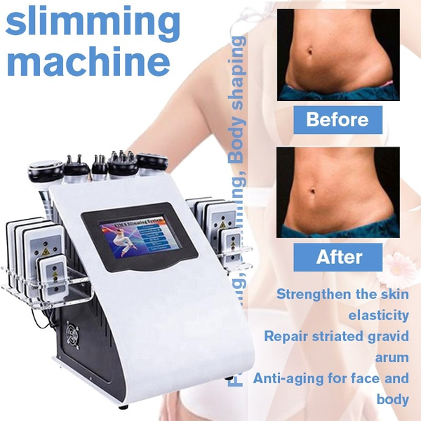 Cavitação mais popular de lipoaspiração ultrassônica de alta qualidade de alta qualidade 8 almofadas lllt lipo laser slimming machine vácuo rf clean care salão spa use eq