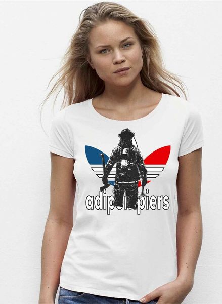 

womens t-shirt adipompiers, White;black
