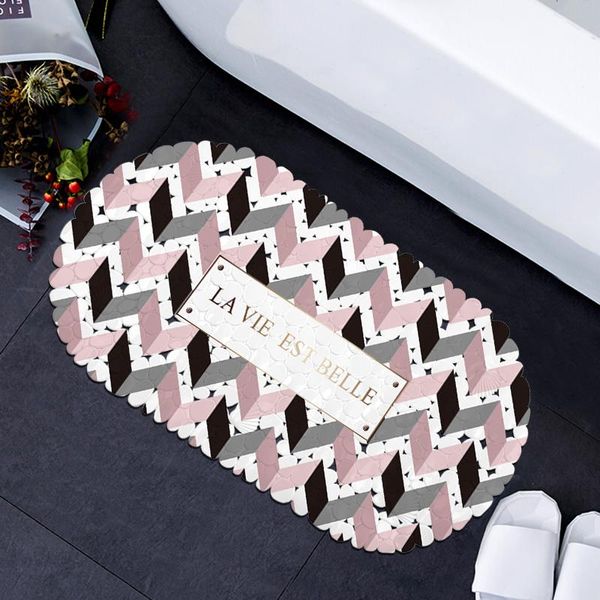 

bath mats pvc shower mat nonslip floor v card anti-slip bathroom