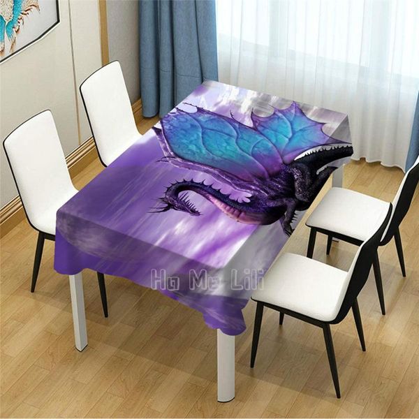 

table cloth fantasy beautiful dragon patten design tablecloth picnic bbq kitchen dining decor