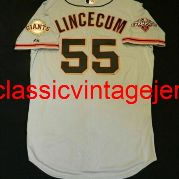 

men women kids tim lincecum cool base jersey embroidery new baseball jerseys, Black