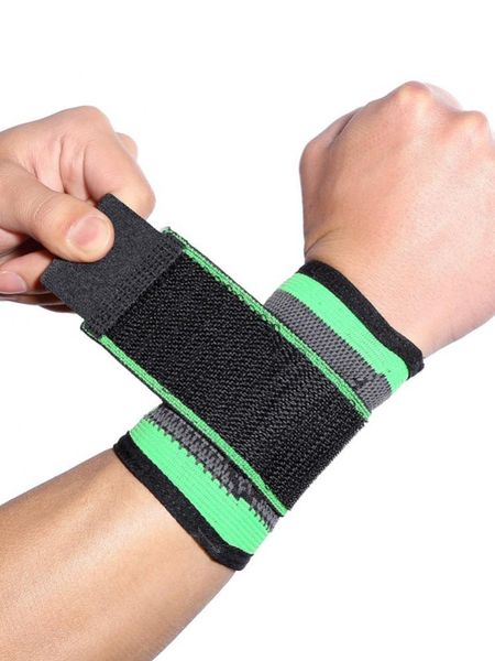 

wrist support sports knitted wristbands fitness weightlifting basketball wrap bandage palm handguard protective tools, Black;red